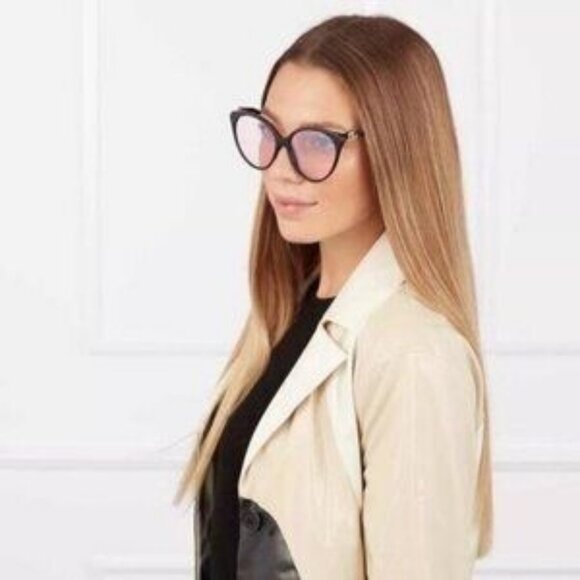 New - Gucci Pink Cat Eye Ladies Sunglasses GG1011S 005 57 Made in Italy - Picture 15 of 15